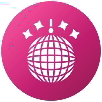 Disco Ball Icon Style vector