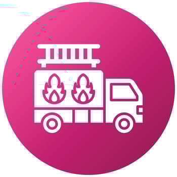 Fire Truck Icon Style vector