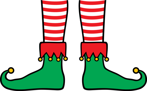 Christmas elf legs png illustration