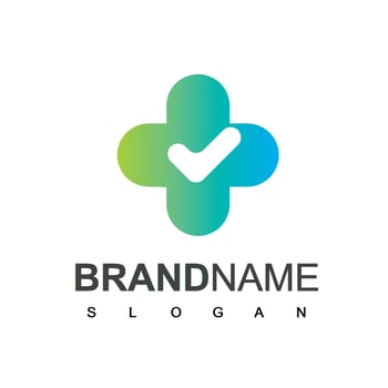 Health Care, Hospital Logo With Cross Symbol vector
