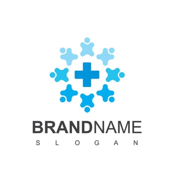 People Health Care Logo Template vector