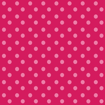 Pink polka dots pattern vector