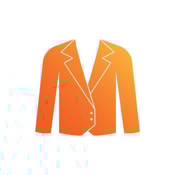 Coat isolated icon design template vector