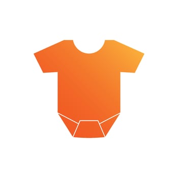 Baby T-shirt isolated icon design template vector