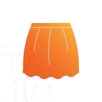 Skirt isolated icon design template vector