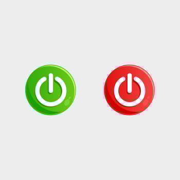 power button on off vector icon