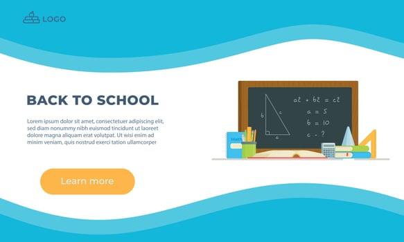 Vector illustration back to school.