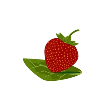 fresh red strawberry with sweet taste vector