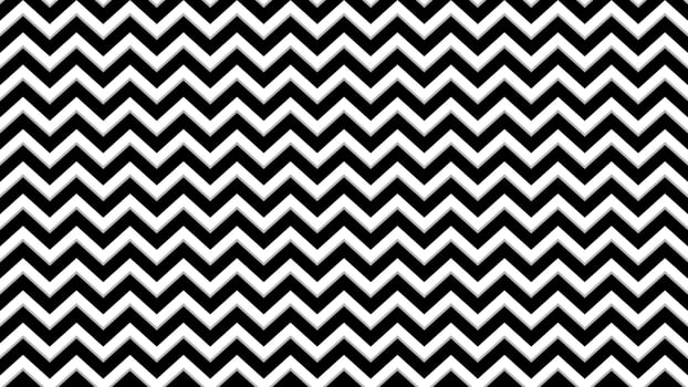 Zig zag seamless pattern black and white design background vector