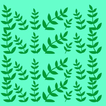 green background pine leaf template vector