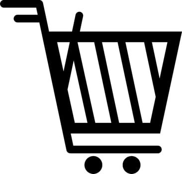 Shopping cart icon vector black. Shopping cart icon. Shopping cart. Business icon.