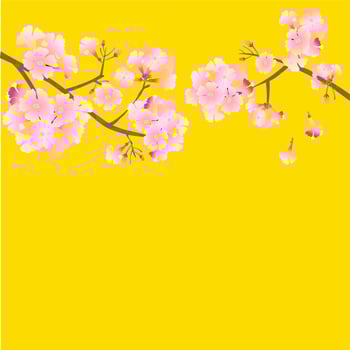 vector pink trumpet flower