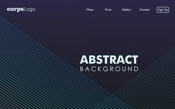Abstract background for landing page or presentation vector