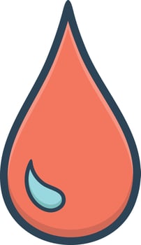 Colorful icon for blood vector