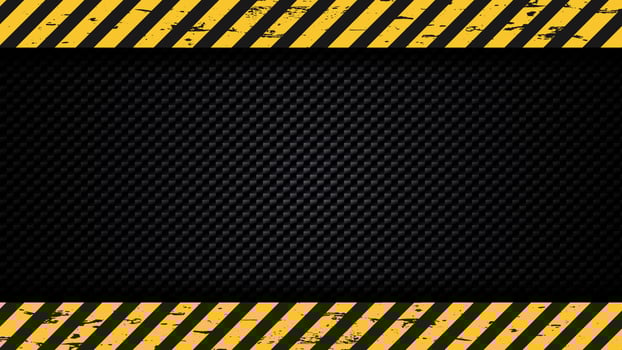 Abstract under construction background with black and yellow stripes vector ilustration