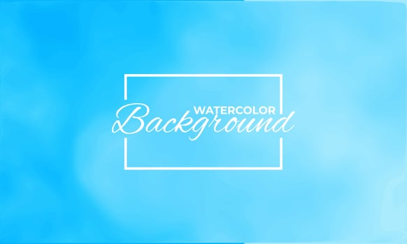 blue watercolor background vector template. wallpaper vector with watercolor style.