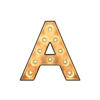 Marquee light Alphabet png