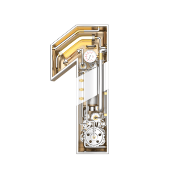 Mechanical style font png