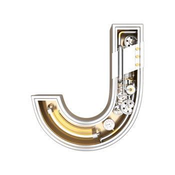 Mechanical style font png