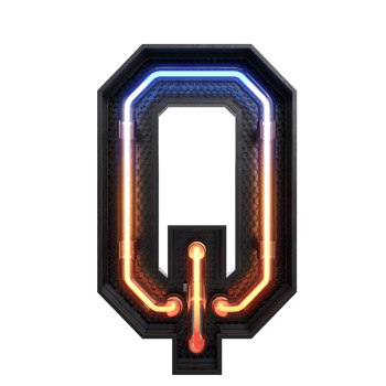 Neon Light Alphabet png