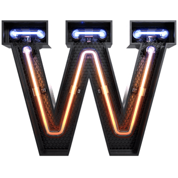 Neon Light Alphabet png