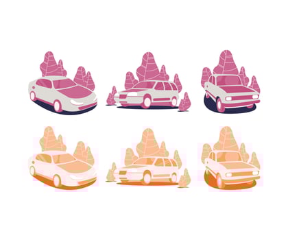 illustration of Car flat design vector