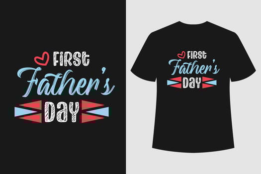 Fathers Day tshirt graphic design vector