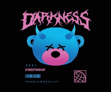 Aesthetic Graphic Design for T shirt Street Wear and Urban Style vector