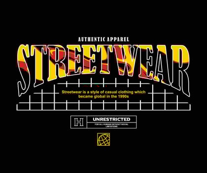 Aesthetic Graphic Design for T shirt Street Wear and Urban Style vector