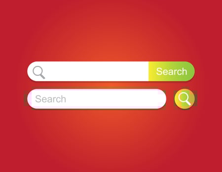 Search bar vector template. Internet searching illustration. Web-surfing interface