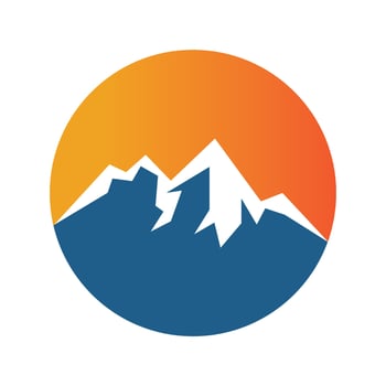 Mountain icon Logo design vector