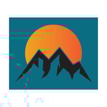 Mountain icon Logo design vector