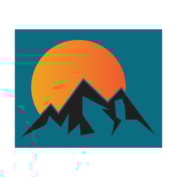Mountain icon Logo design vector