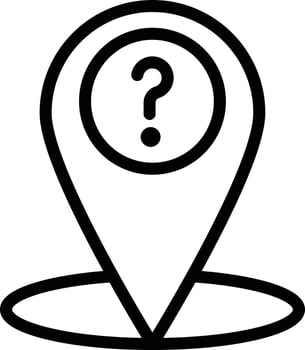 Location Question Vector Icon Design Illustration