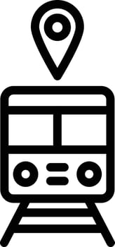 Train station Vector Icon Design Illustration