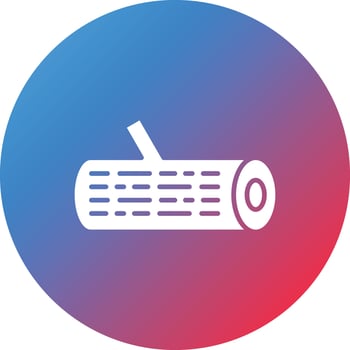 Wood Glyph Circle Gradient Background Icon vector