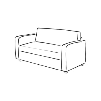 sofa vector sketch