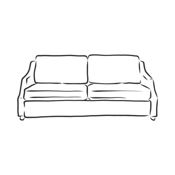 sofa vector sketch