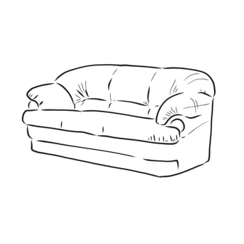 sofa vector sketch