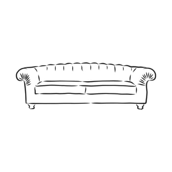 sofa vector sketch