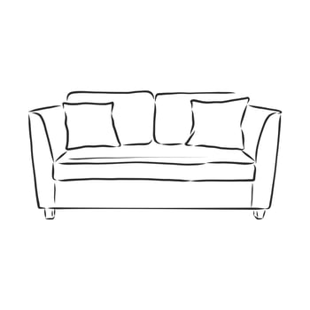 sofa vector sketch