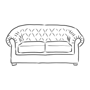 sofa vector sketch