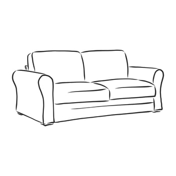 sofa vector sketch