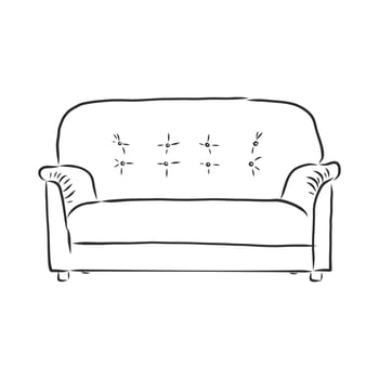 sofa vector sketch