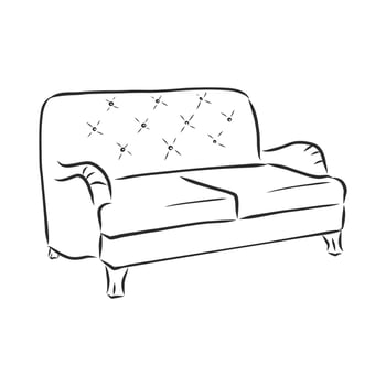 sofa vector sketch