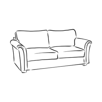 sofa vector sketch