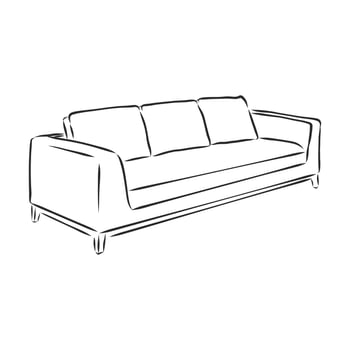 sofa vector sketch