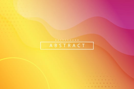 Abstract gradient yellow and purple wave background vector