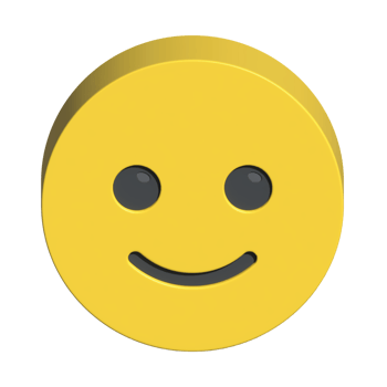 isolated 3d render Emoticon illustration for chat, design, infographic, message etc png