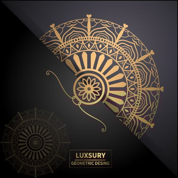 mandala luxury background vector